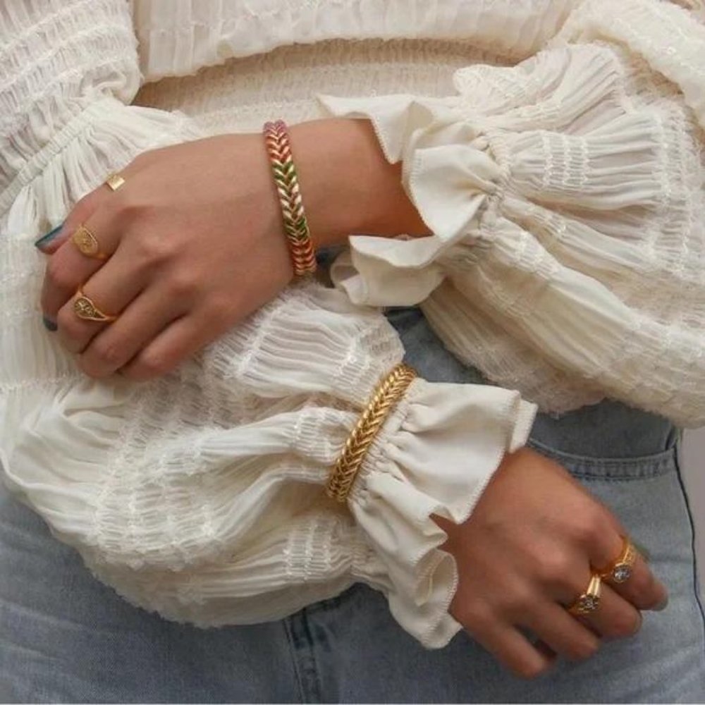 NEW 18K GOLD ADJUSTABLE BRACELET, NICE BRACELET, CUTE BRACELET - Picture 5 of 7